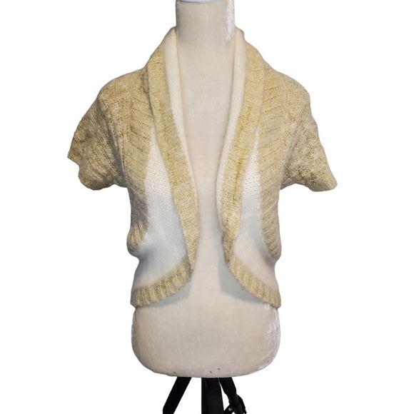 Anthropologie Sleeping on Snow Cardigan Angora/ Wool Blend sweater Small - Picture 1 of 7